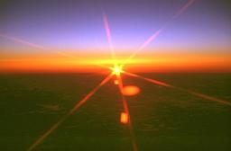 Sonnenuntergang am Polarkreis